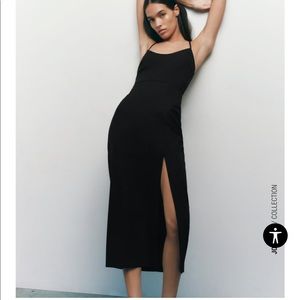 Zara CROSS STRAP SHEATH DRESS size S
